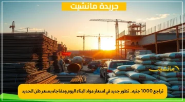 تراجع 1000 جنيه.. تطور جديد في أسعار مواد البناء اليوم ومفاجأة بسعر طن الحديد